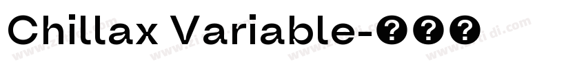Chillax Variable字体转换
